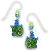 Two Tone Turtle Earrings Made in the USA by Sienna Sky 1158
