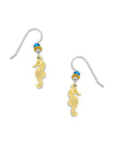 Sea Horse Earrings Gold-tone Plated Made in the USA by Sienna Sky 1167