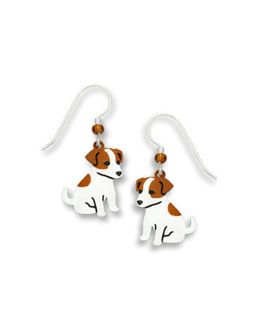 Jack Russell Terrier Earrings, Handmade in USA by Sienna Sky si1223