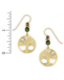 Tree of Life Earrings Gold-tone Plated Made in the USA by Sienna Sky 1370