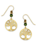 Tree of Life Earrings Gold-tone Plated Made in the USA by Sienna Sky 1370