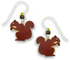 Squirrel Eating A Nut Earrings Made in the USA by Sienna Sky 1382