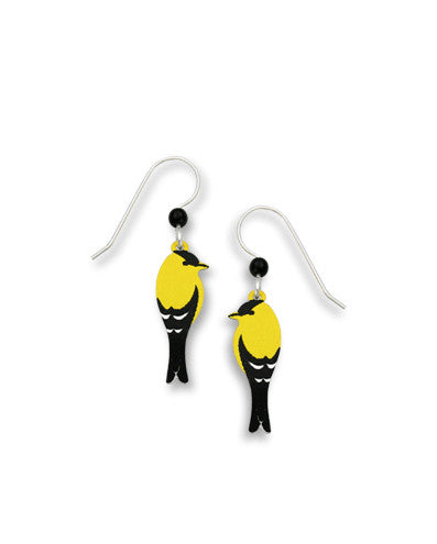 American Goldfinch Earrings, Handmade in USA by Sienna Sky si1412