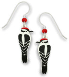 Downy Woodpecker Earrings Made in the USA by Sienna Sky 1413