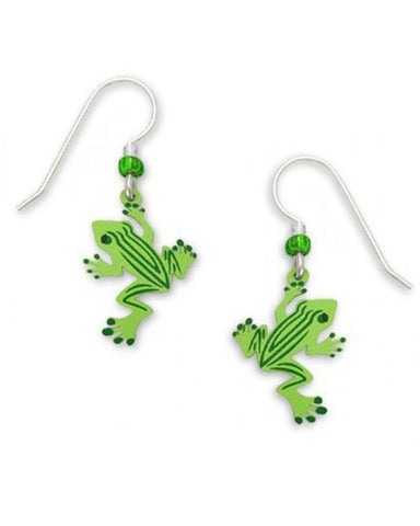 Sienna Sky Green Frog Dangle Earrings 1428