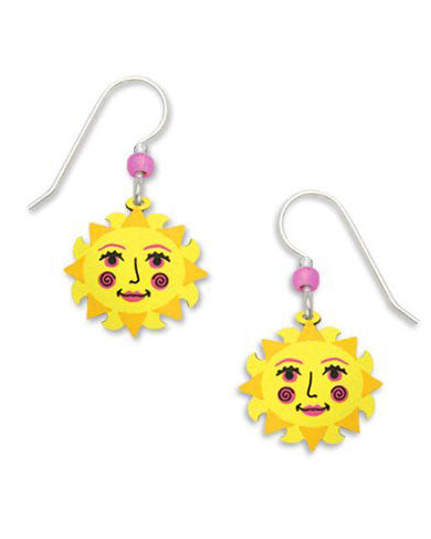 Sienna Sky Happy Face Sun Sunshine Earrings 1473