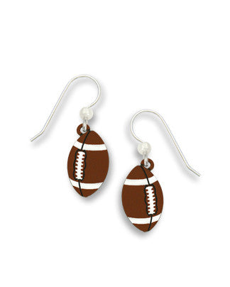 Football Dangle Earrings, Handmade in USA by Sienna Sky si1676