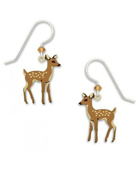 Young Fawn Earrings., Handmade in the USA by Sienna Sky 1687
