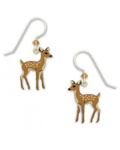Young Fawn Earrings., Handmade in the USA by Sienna Sky 1687