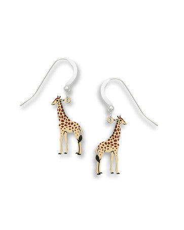 Painted Giraffe Earrings Handmade in USA by Sienna Sky 1721