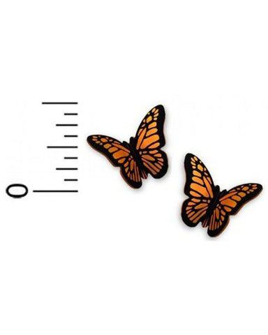 Sienna Sky Small Folded Monarch Butterfly Post Earrings 1731