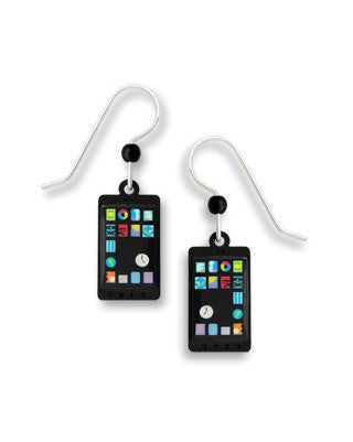 IPhone Smart Phone Earrings, Handmade in USA by Sienna Sky si1742