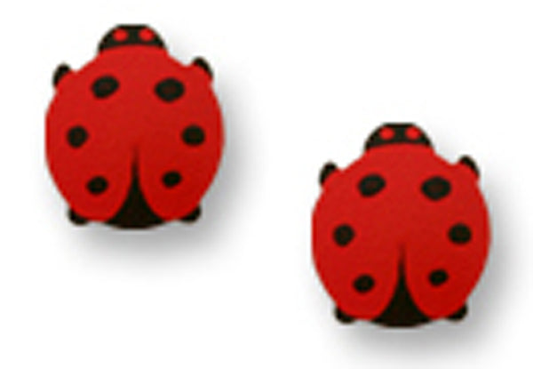 Lady Bug Post Back Stud Earrings Made in the USA by Sienna Sky 1747