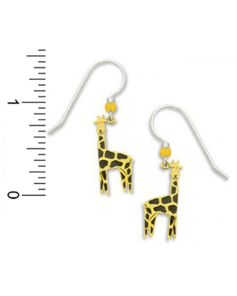 Sienna Sky Giraffe Dangle in Brass Earrings 912