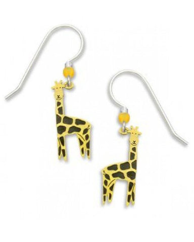 Sienna Sky Giraffe Dangle in Brass Earrings 912