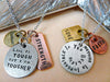 Nothing Is Impossible If You Believe Three Tone Antique Stamped Pendant Charm Necklace