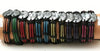 Zodiac Leather Bracelet with Colored Stripe by Jewelry Nexus